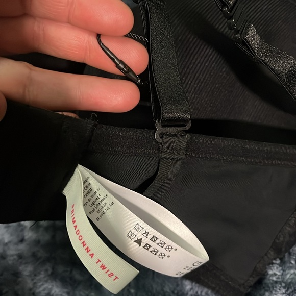 Primadonna twist bra 34G 34 G 4D DDDD new black foam lined prima Donna lingerie - Picture 9 of 14